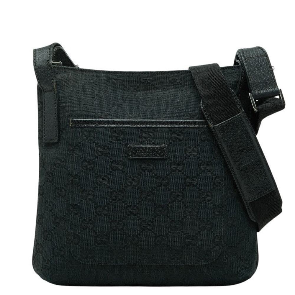 Gucci GG Canvas Shoulder Bag Navy